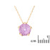 Anhänger mit natürlichem violettem Amethyst, in 750er Gold