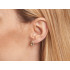 Pendientes con amatista verde natural, en oro 750