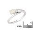 Inel cu opal oval și oxid de zirconiu, din argint 925 placat cu rodiu