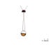 Colier cu chihlimbar multicolor, din argint 925 rodiu, lungime 50 + 5 cm