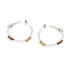 Orecchini con ambra multicolore del Mar Baltico, argento 925 rodiato
