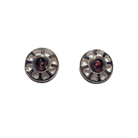 Cercei cu chihlimbar natural de coniac din Marea Baltică, din argint 925
