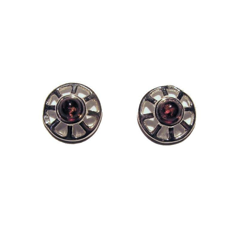 Orecchini con ambra naturale color cognac del Mar Baltico, in argento 925