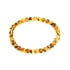 Bracelet avec ambre vert naturel de la mer Baltique boule, longueur 18-19 cm