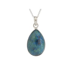 Druppelhanger met blauwe...
