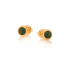Boucles d'oreilles avec aventurine violette naturelle, en argent doré 925