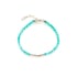 Bracciale con amazzonite blu, argento 925 rodiato, 15,5+3 cm