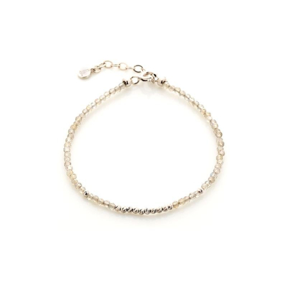 Bracelet avec labradorite multicolore, argent rhodié 925, 15,5 + 3 cm