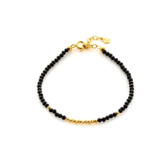 Pulsera con espinela negra...