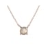 Halsketting met veelkleurige labradoriet, in 925 gerhodineerd zilver, lengte 42 + 3 cm