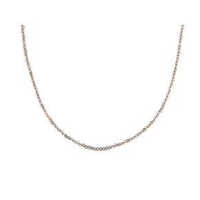 Collier avec labradorite multicolore naturelle, argent rhodié 925, 40 + 5 cm