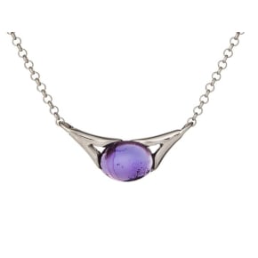 Collier avec agate aqua teintée naturelle, argent rhodié 925, longueur 40 + 3 cm