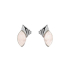 Pendientes con cuarzo rosa natural, en plata 925 rodiada