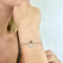 Bracciale albero della vita con ambra multicolore, argento 925 rodiato, 18+3 cm