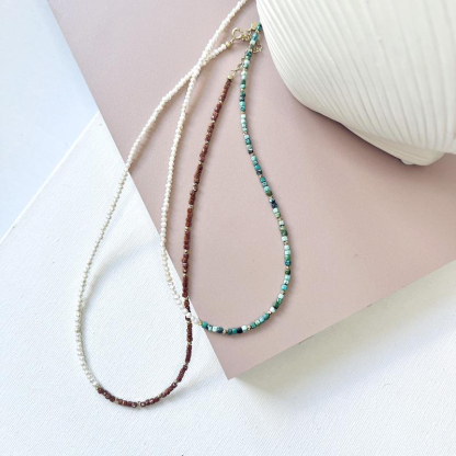 Bracelet with blue amazonite, 925 rhodium silver, 15.5 + 3 cm