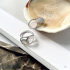 Ohrringe mit Rosenquarz und grauem Achat, aus 925er rhodiniertem Silber