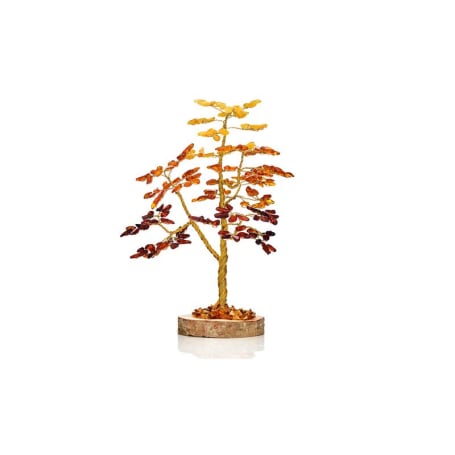 Amber ve Huş Ağacından 20 cm Mutluluk Ağacı