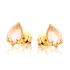 Natural rose quartz drop earrings in gold gold plated 925 silver
