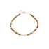 Armband mit mehrfarbigem Unakit, rhodiniertes Silber 925, 15,5+3 cm