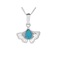 Ginkgo pendant with...