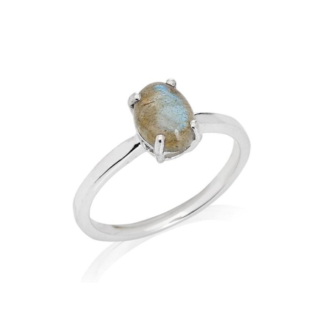 Orecchini A Goccia In Labradorite Iridiscente A+ Su Gancio Argento 925 - Lunghi 4 Cm, Eleganti E Femminili - 2