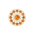 Prato de oração e decoração de mandala com bétula e âmbar, 11 cm