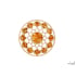 Prato de oração e decoração de mandala com bétula e âmbar, 11 cm