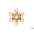 metatron oplaad- en decoplaat met berkenhout en barnsteen, 11 cm