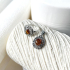 Ring with natural cognac amber from the Baltic Sea, oval, in 925 antique silver