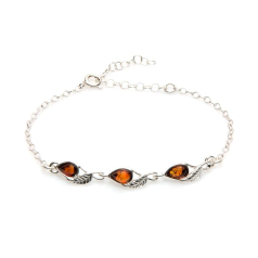 Pulseira de folhas com...