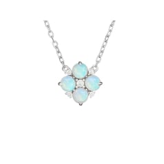 Ketting met ronde witte...
