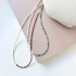 Pulseira com quartzo redondo e rubi, em prata dourado925, comprimento 14+ 3 cm