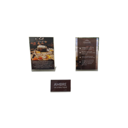Amber jewelry kit and displays for implantation
