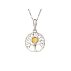 Round honey amber tree of...