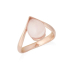 ROSE QUARTZ RING GOLD-PLATED SILVER 925/1000