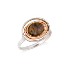 Bague avec labradorite...