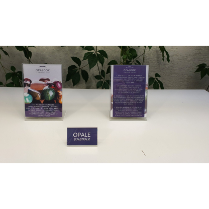 Kit di gioielli in opale australiano e display per l'impianto
