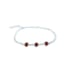 Baltisches Bernsteinarmband cognac rund natur, 925 Silber, 16+3 cm