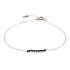 Doğal düzensiz siyah spinel bileklik, paslanmaz çelik, 15,5-2-2 cm
