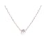 Collier avec pierre de lune blanche goutte, acier inoxydable, 41,5-3-3 cm