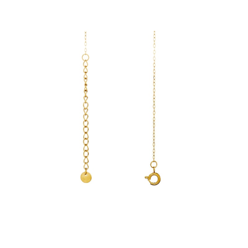 PVD gold-plated stainless steel chain, 40+5 cm