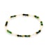 Bracelet avec agate multicolore irrégulière, acier inoxydable doré PVD, 18 cm