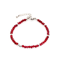 Bracelet avec grenat rouge...