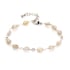 Bracelet avec labradorite multicolore irrégulière, acier inoxydable, 15,5+3,5 cm