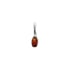 Pendente de âmbar báltico cognac oval natural, 4x8 mm