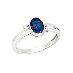 Inel opal dublet australian...