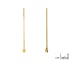 PVD gold-plated stainless steel chain, 45+5 cm