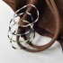 Pulsera de ónix multicolor irregular natural, acero inoxidable dorado PVD, 18 cm