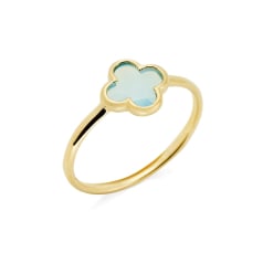 Chalcedonring blau...