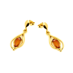 Oval cognac Baltic amber...